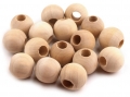 Dřevěné korálky (kuličky) 16 mm. 